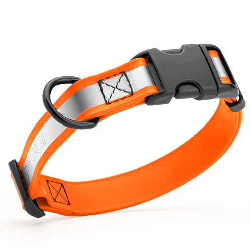 Dogline BioThane Reflective Waterproof Dog Collar