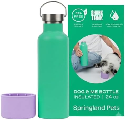 Springland Dog & Me Insulated Dog Water Bottle, 24 oz